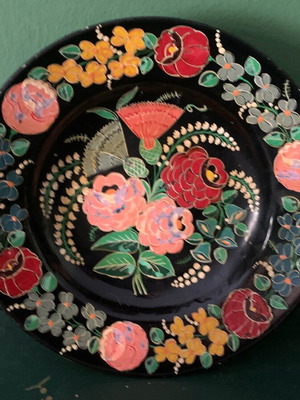 Handmade decorative plate used