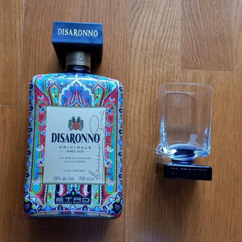 Disaronno Originale Etro Limited Edition bottle and collectible glass new
