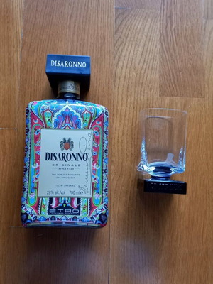 Disaronno Originale Etro Limited Edition bottle and collectible glass new