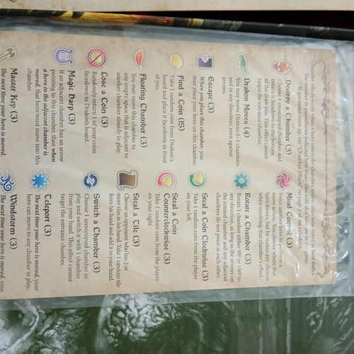 Drakon board game used by Fantasy Flight with box tear