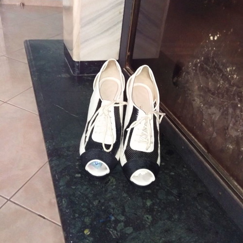 L.A.M.B. high heels used, 12cm heel, white size 39