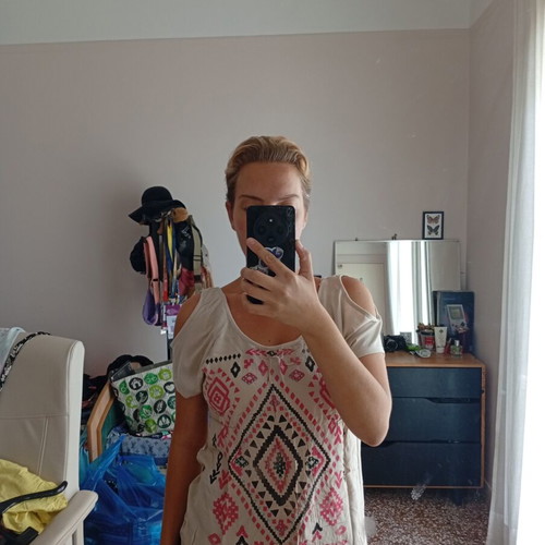 Stradivarius multicolor blouse, size M