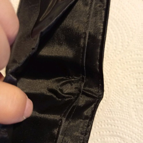Men's black plastic RBB wallet new with coin pocket