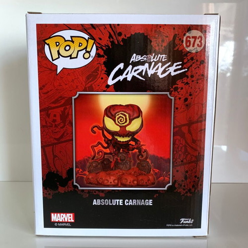 Funko Pop! Marvel Absolute Carnage on Headstone Special Edition Deluxe like new