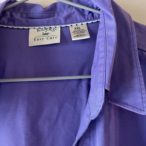 Shirt like new, purple, sizes M to XXL