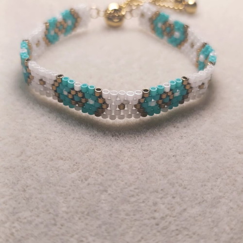 Miyuki bracelet new handmade with beads and steel clasp