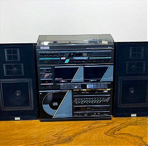 Vintage ηχοσύστημα AMSTRAD (Πικαπ, κασέτες, cd, ράδιο) πλήρως λειτουργικό.