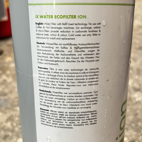 Water filter used for professional coffee machine