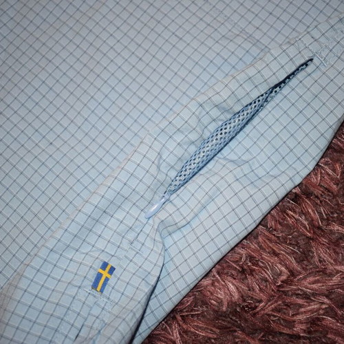 Fjallraven Ray Shirt Men size L new, white and blue