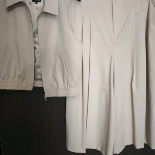 Zara set pants XS and vest Small like new, beige