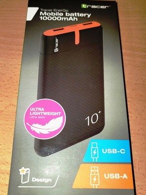 Μπαταρία TRACER 10000 mAh Slim Μαύρη
