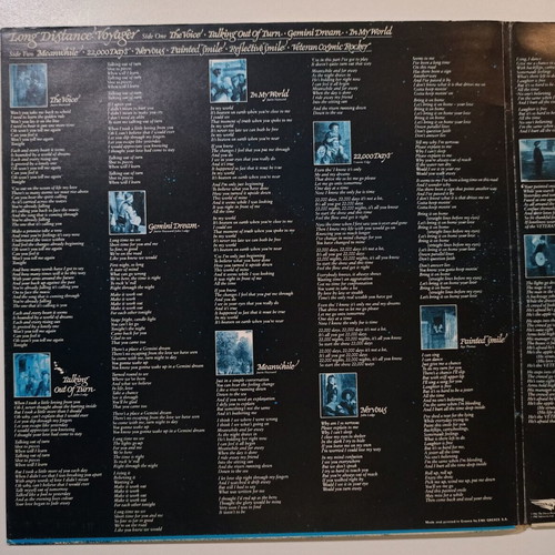 Long Distance Voyager music record used, The Moody Blues, 1981