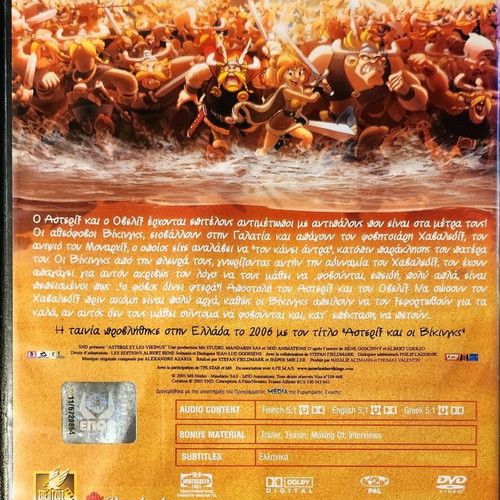 Asterix and the Vikings DVD dubbed, like new