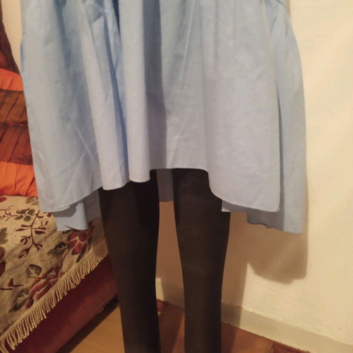 Dress with ruffles used, small and M, longer at back