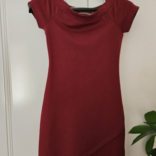 Attrattivo dress like new, winter, black and burgundy, size S