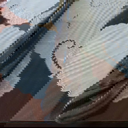 Стар водопроводен тръбен ключ употребяван, 40 см