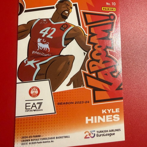 Panini Crown Euroleague Kaboom Kyle Hines card used 2024-25