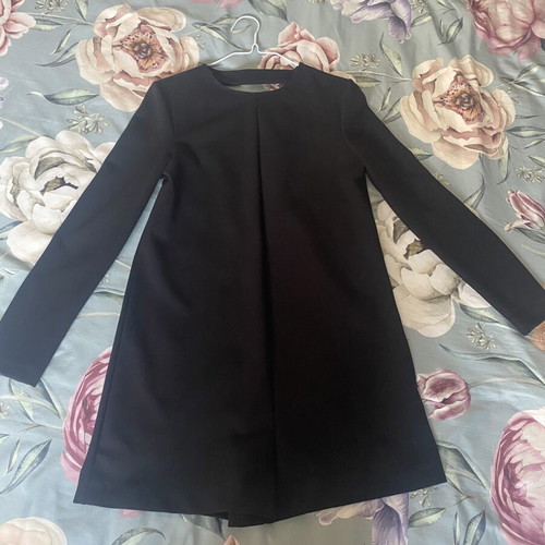 Zara black romper with open back, XS