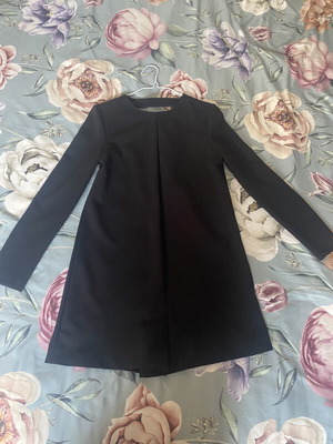 Zara black romper with open back, XS