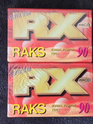 RAKS RX 90 Super Slim cassettes new, pack of 2