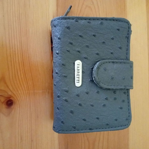Wallet gray with many compartments like new