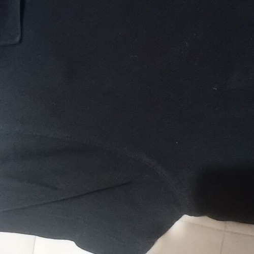 Benetton polo shirt black size 10-11 years like new