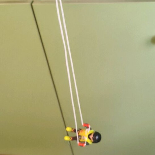 Playmobil vintage parachutist like new