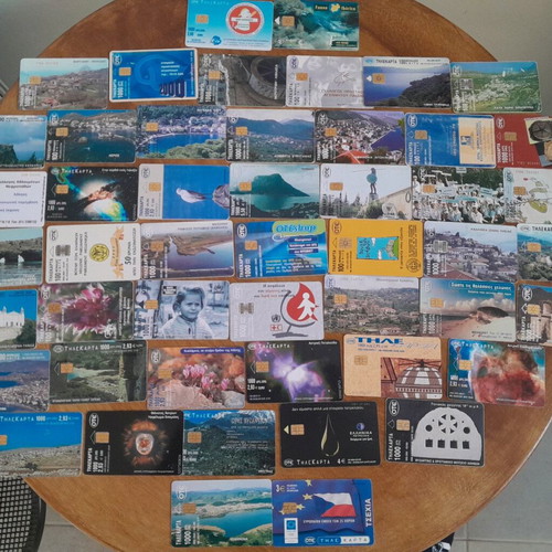 Phone cards used, pack of 200 from the 90s and 00s