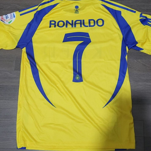 Al Nasr Ronaldo X Large official replica sports jersey