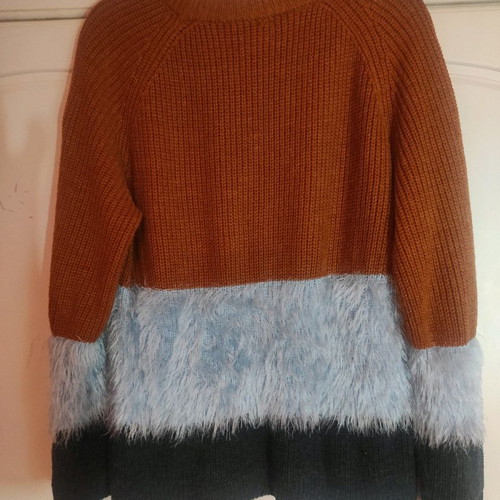 Y.A.S knitted sweater size M multicolor fuzzy like new
