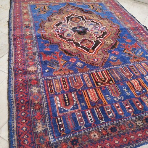 Authentic handmade rug used