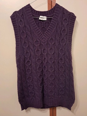 BSB cardigan long knitted like new, purple