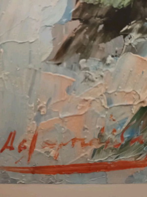 Painting used, authentic, signed