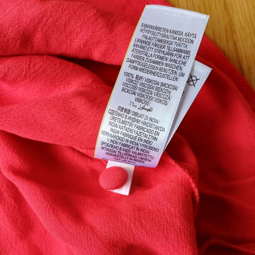 Marks & Spencer red blouse used, size medium