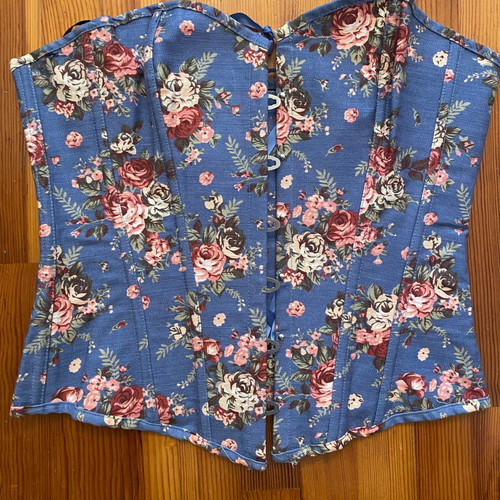 Blue corset used, size Large