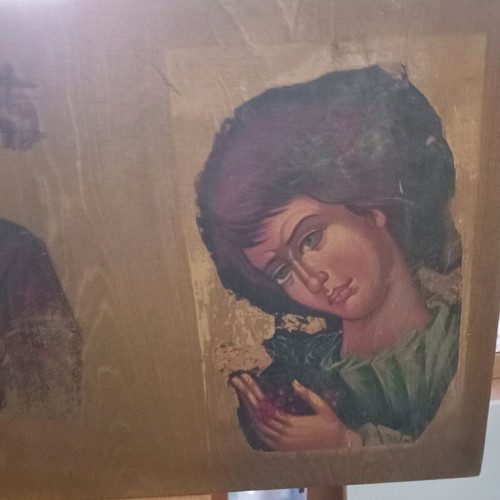 Wooden images used, dimensions 0.80×0.35
