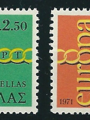 Greece 1971 Europa CEPT complete set MNH stamps