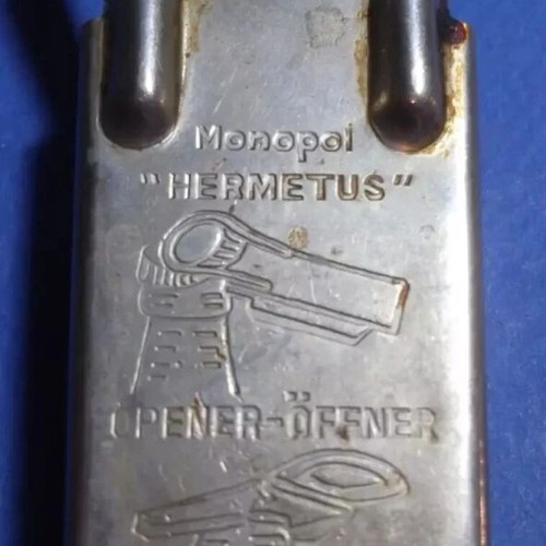 Vintage Monopol Hermetus bottle opener used