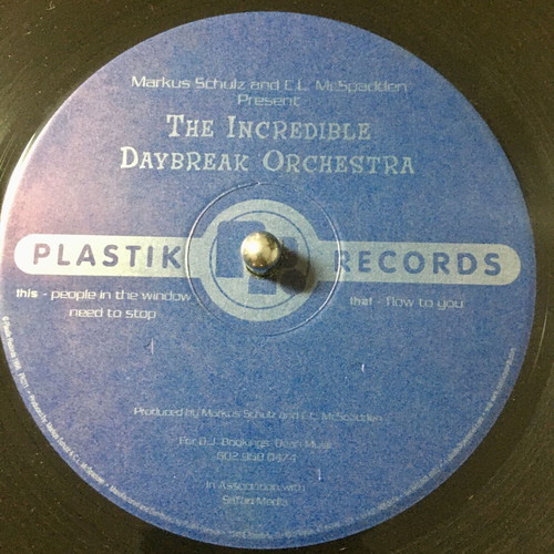 Markus Schulz And CL McSpadden Present The Incredible Daybreak Orchestra People In The Window vinyl like new, electronic