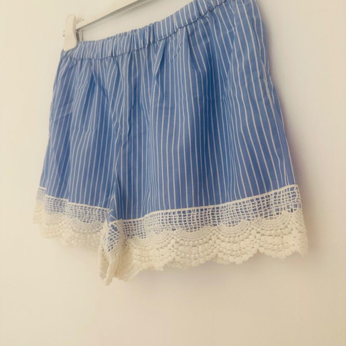 Striped shorts with lace J'aime Les Garcons new, size M 38