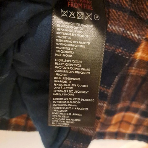 Urban Outfitters plaid jacket, unisex oversized, blue and orange