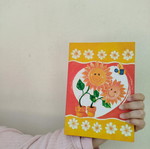 Writing pad with folders used