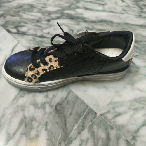 Celestino sneakers new with animal print in black color