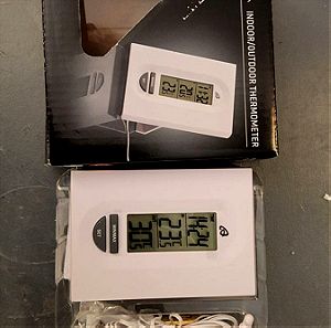 Ψηφιακό Θερμόμετρο Εσωτ. και Εξωτ. Ρολόι
