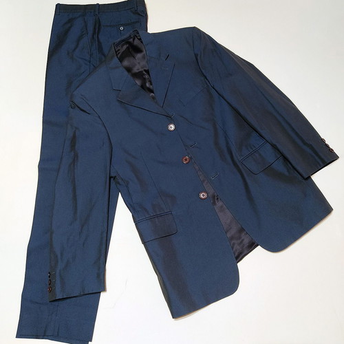 Reiss men's suit used, 40R jacket, 34R trousers, blue