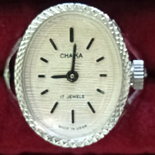 Chaika USSR ring watch used, excellent condition