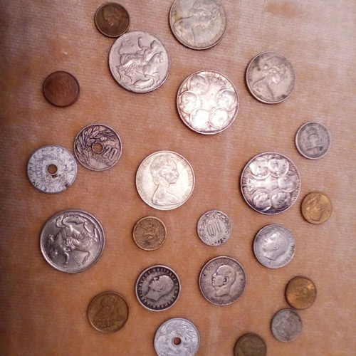 Collection of old coins used from private collection