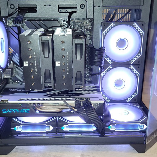 Gaming PC Ryzen 5 5500X3D RX580 8GB Nitro+ 16GB RAM 3600MHz B550M 512GB NVMe Lian Li 850W
