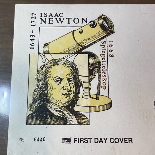 Φάκελος Isaac Newton First Day Cover σαν καινούργιο