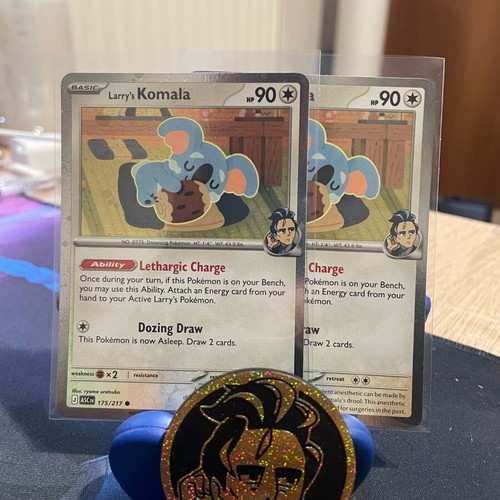 Pokemon Larry’s Komala Promo Cards like new